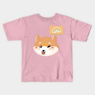 Cute akita wanna play with U Kids T-Shirt